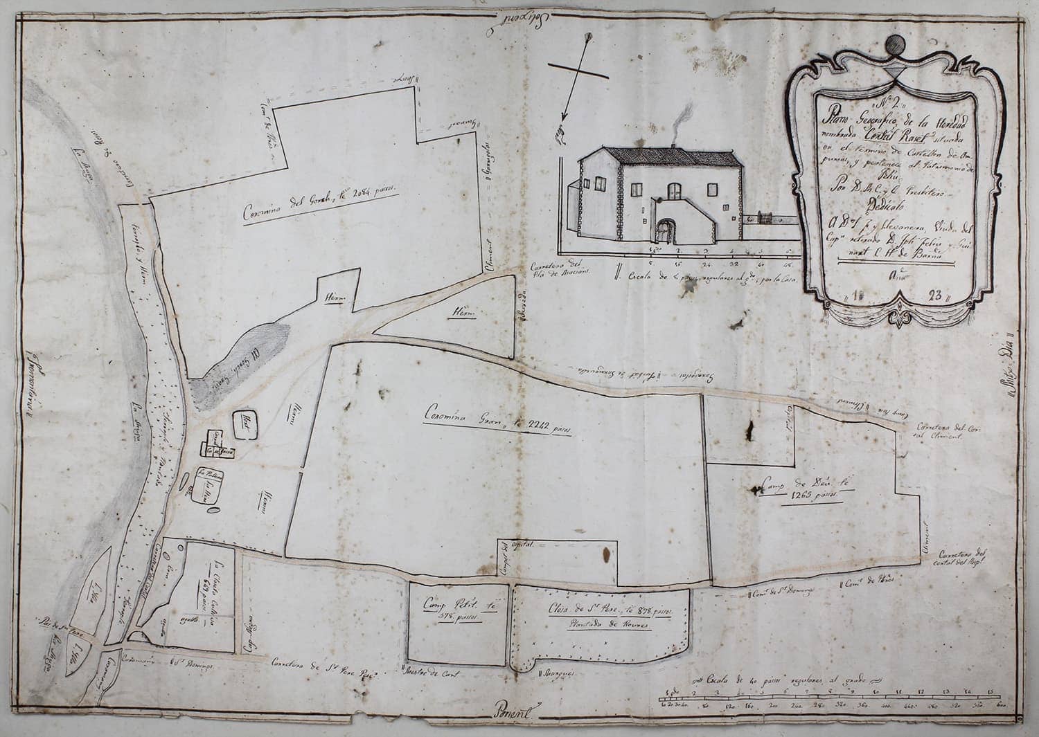 Historic survey map of the estate