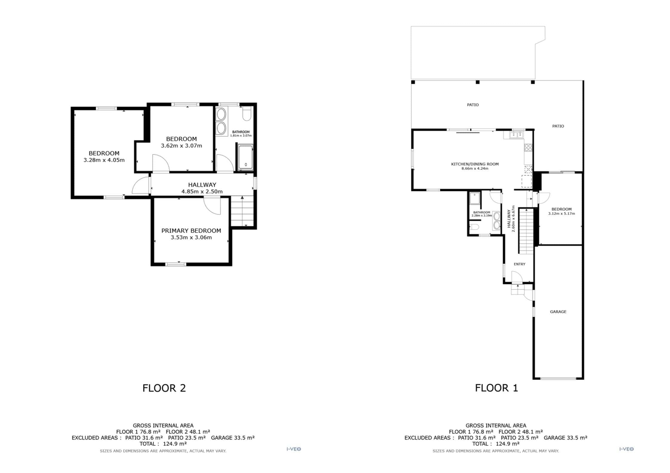 Floor plans — Magnificent detached villa with swimming pool and 14 meter mooring