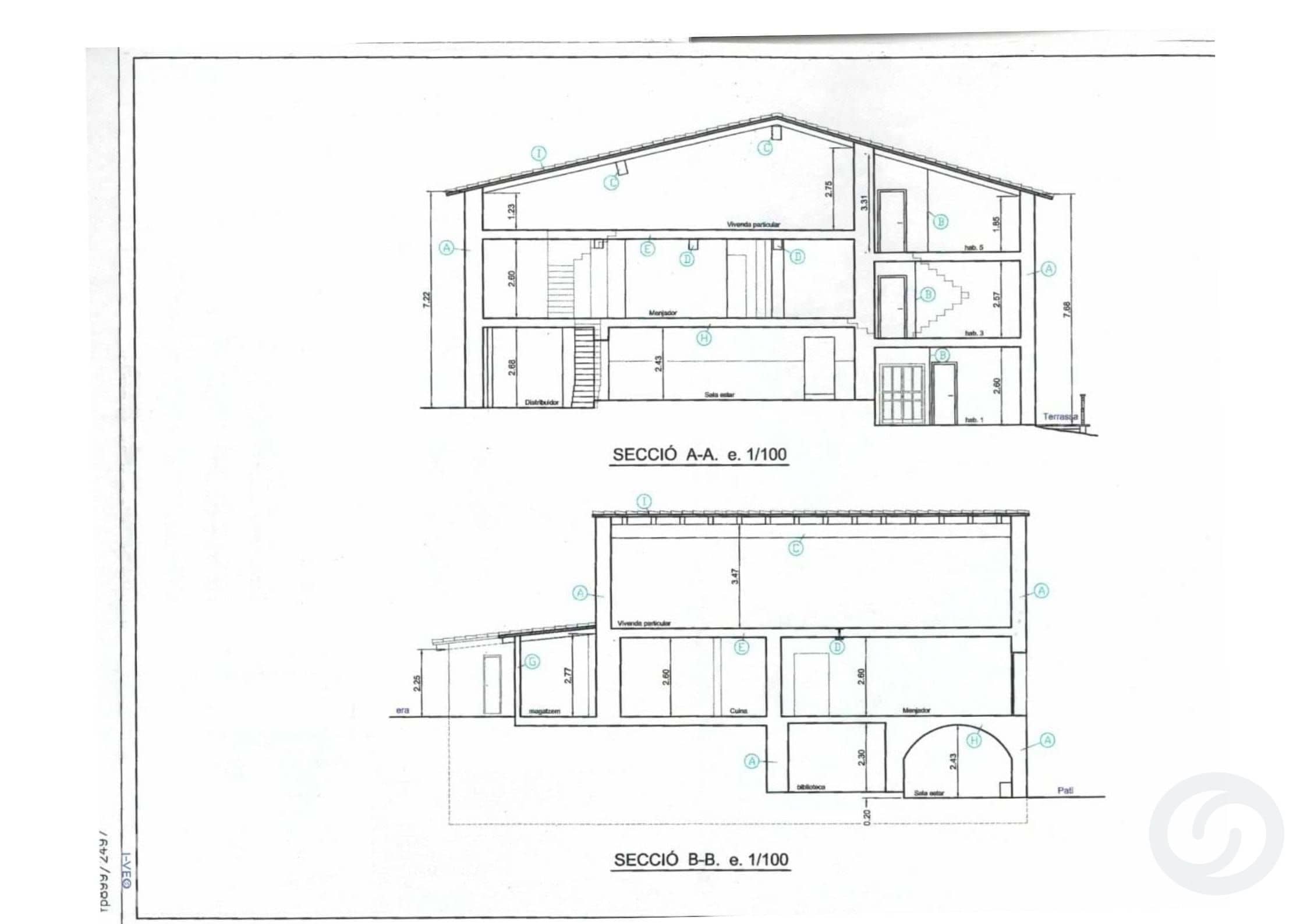 Floor plans — Rustic property in Alta Garrotxa