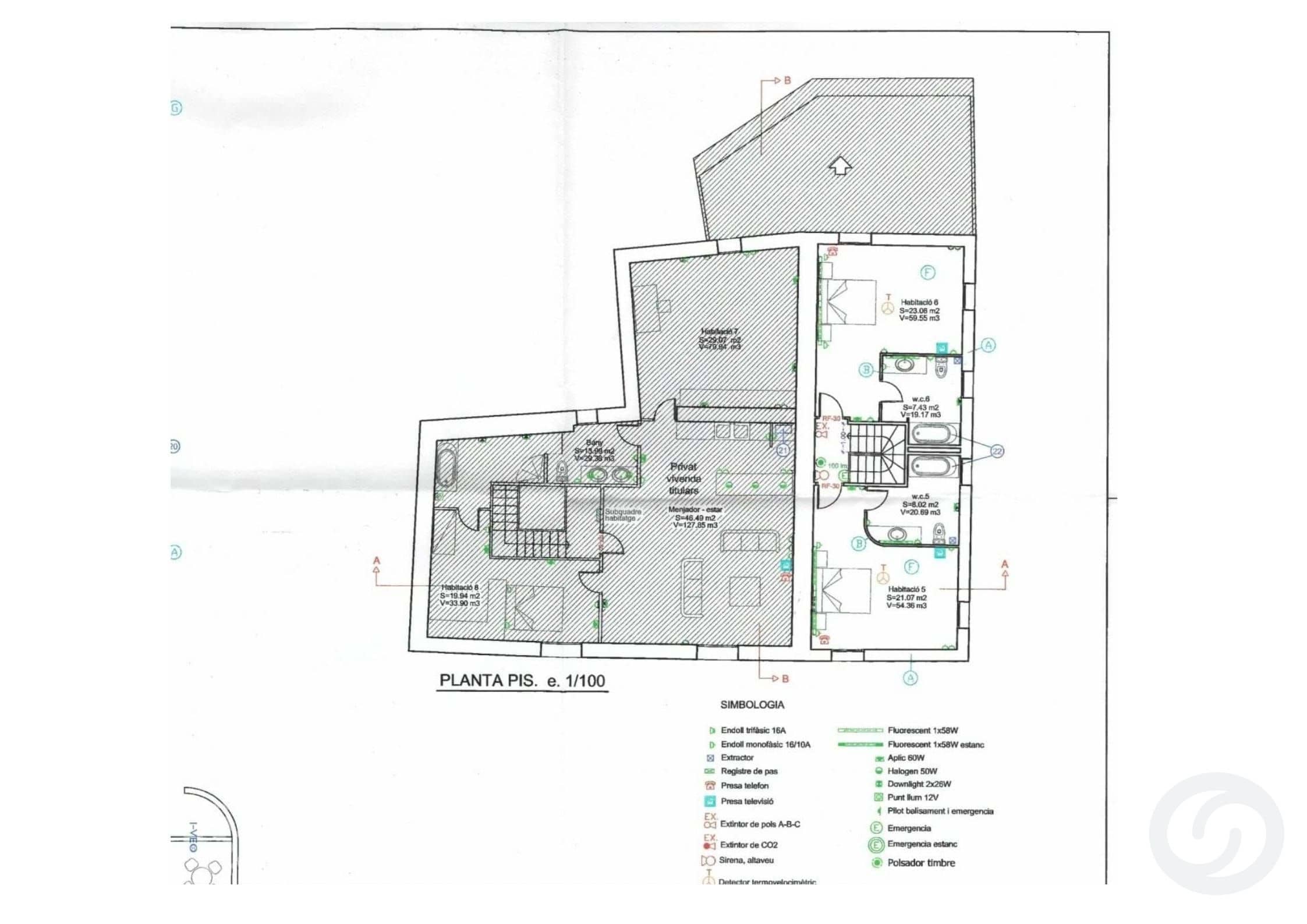 Floor plans — Rustic property in Alta Garrotxa