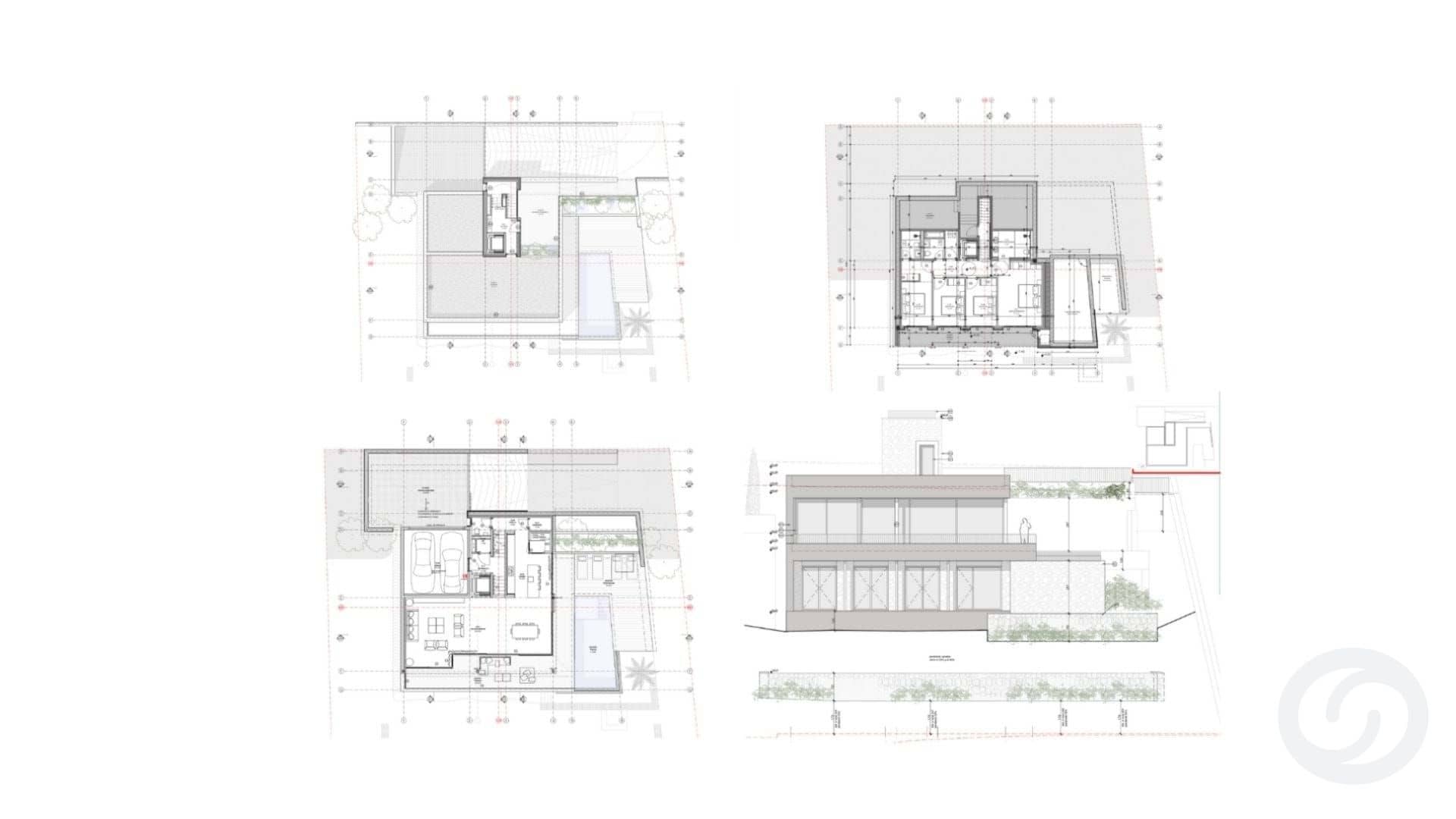Plans — Maison neuve moderne à Sa Punta – Begur