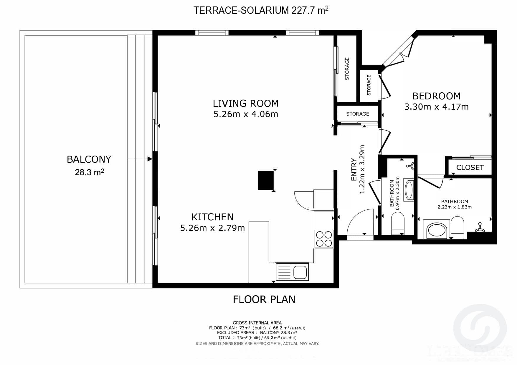 Floor plans — Beachfront apartment in Roses