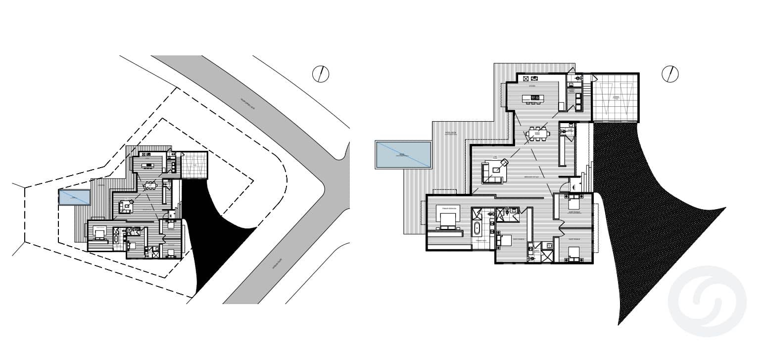 Floor plans — Villa Atlántico – Modern villa with canal access in Punta Gorda, Florida
