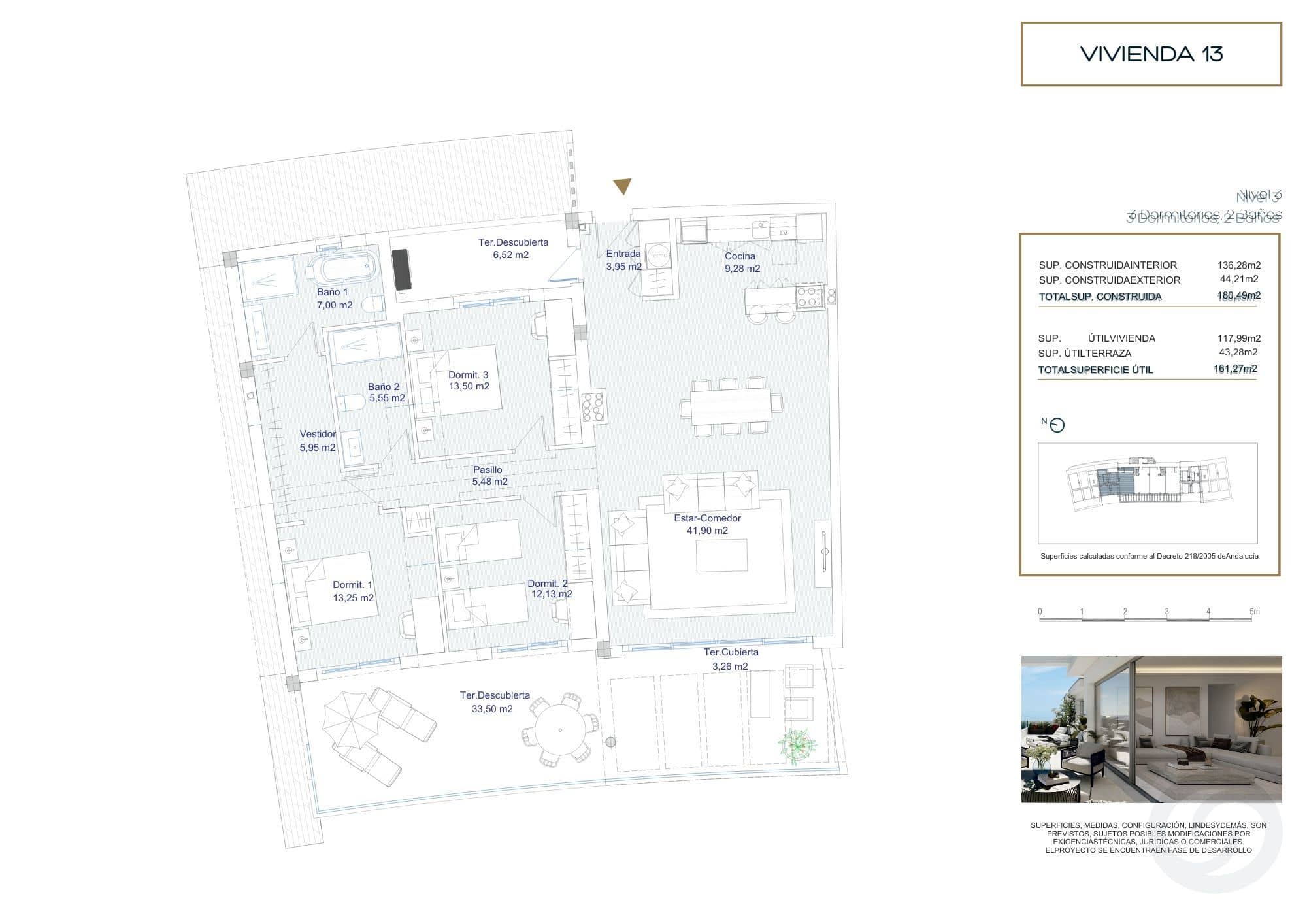 Floor plans — Modern penthouse with sea views