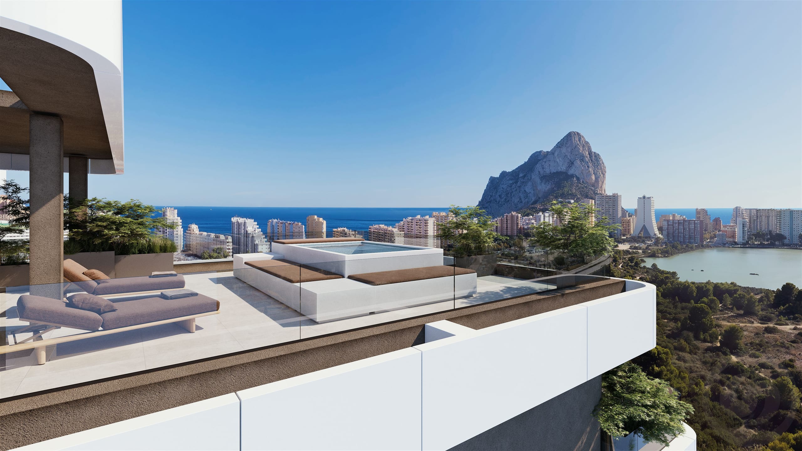 Apartamentos de lujo con vistas al mar en Calpe