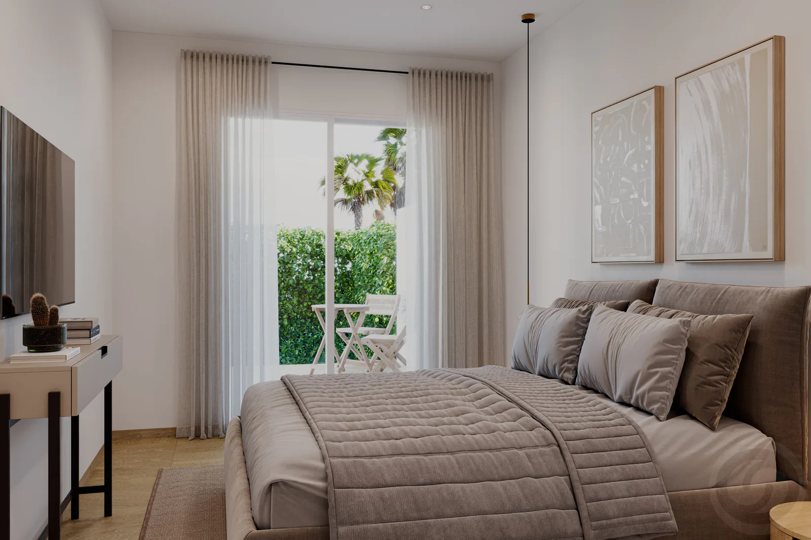 Apartamentos de 2 y 3 dormitorios con terraza y piscina comunitaria junto al golf en La Finca, Algorfa