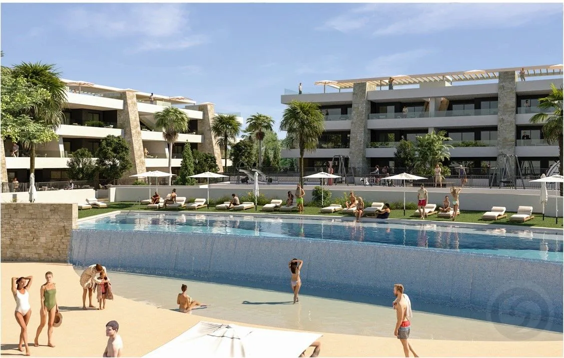 Apartamentos con terrazas y piscina en Font del Llop, Aspe