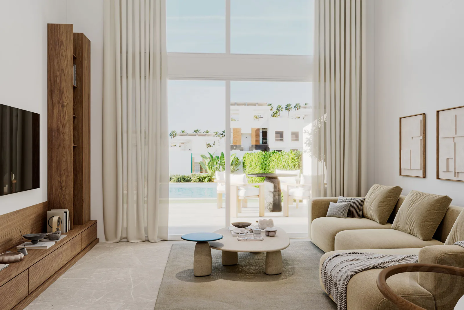 Logements de 3 chambres avec jardin et piscine à côté du golf à La Finca, Algorfa