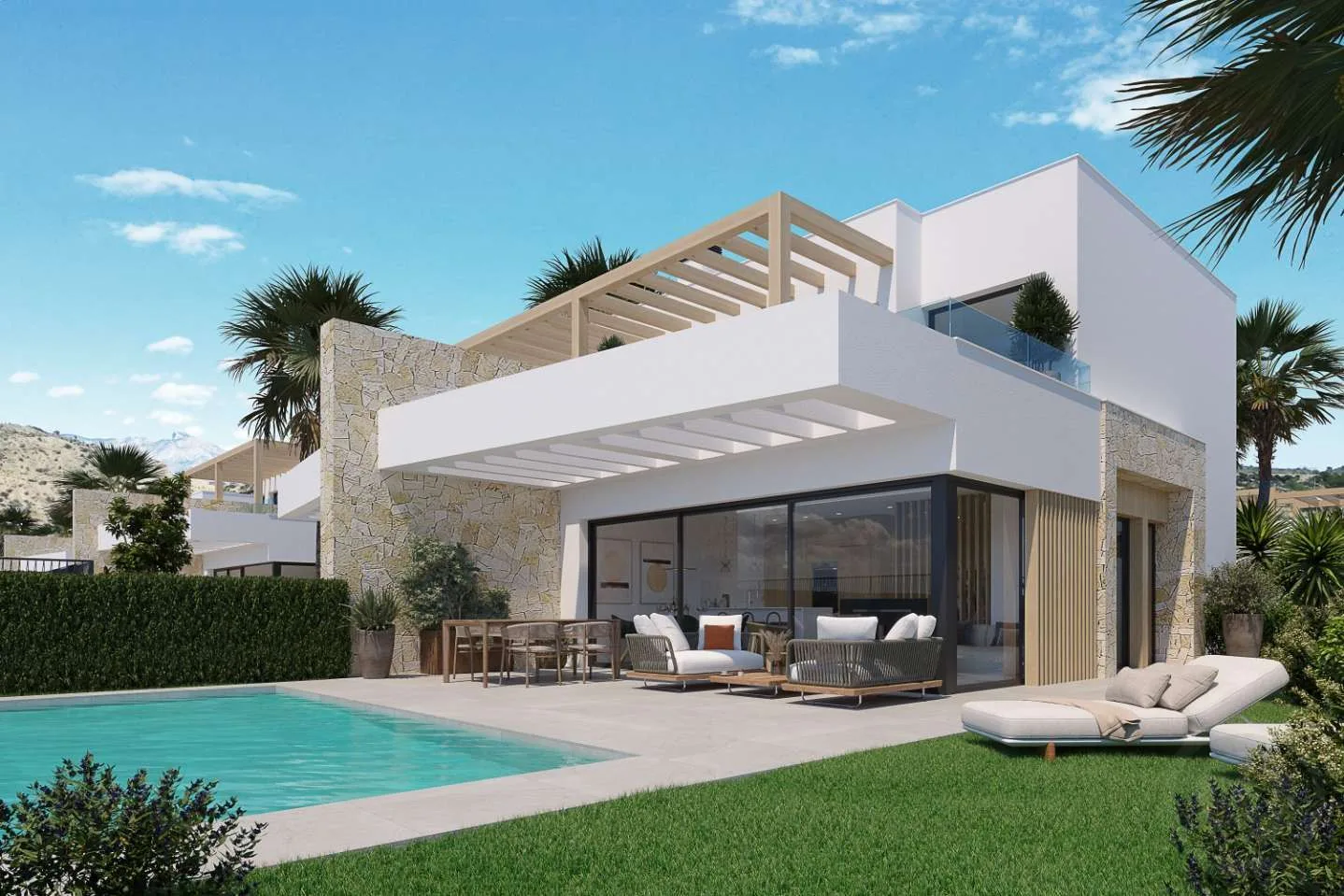 Villa con piscina privada en Font del Llop Golf