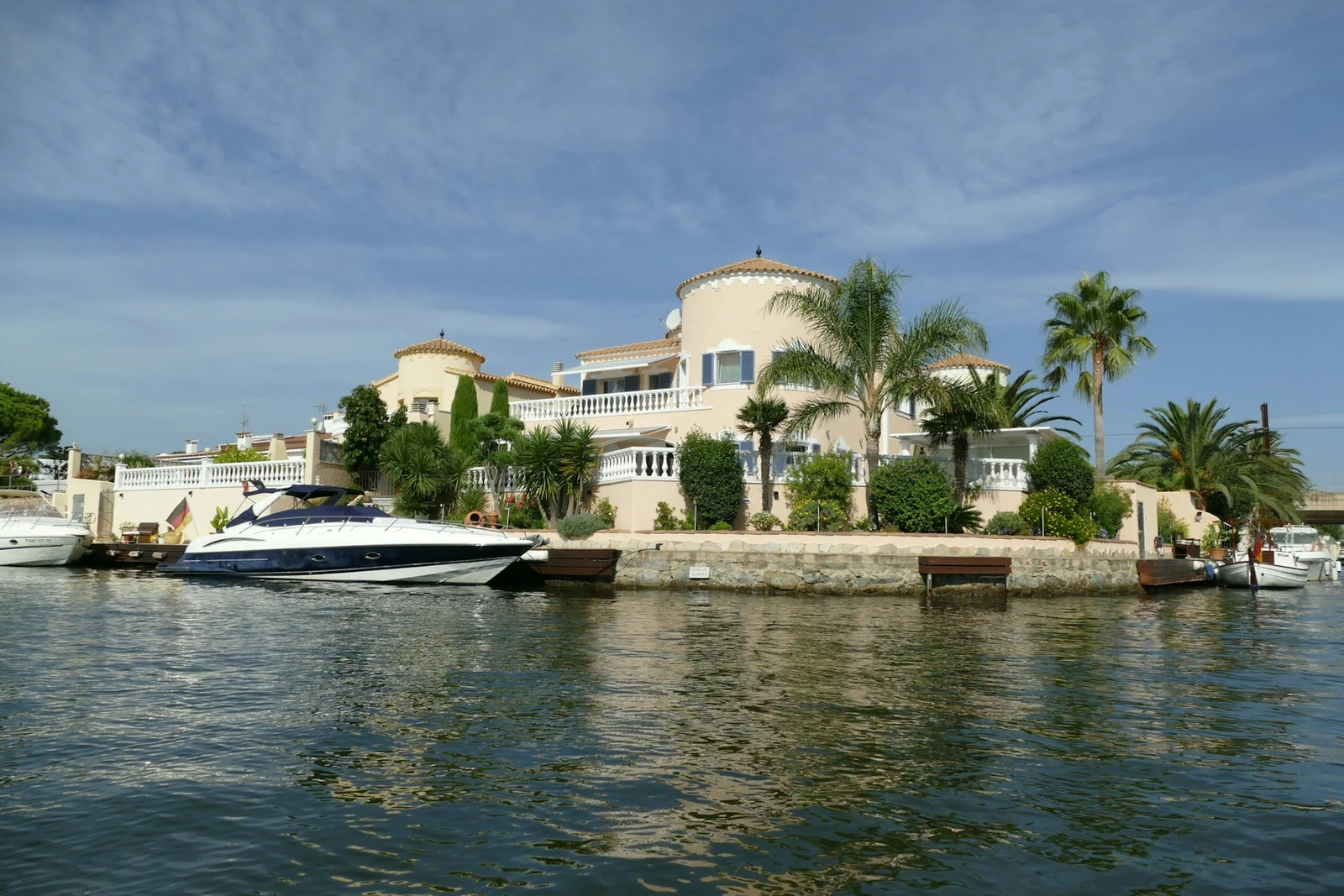 A canal-side villa in Empuriabrava